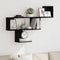 vidaXL Wall Shelf Black Oak 100x15x70 cm Engineered Wood