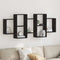 vidaXL Wall Shelf Black Oak 159x18x65 cm Engineered Wood
