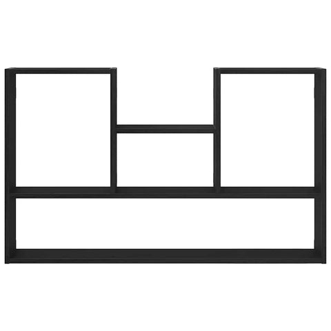 vidaXL Wall Shelf Black Oak 99x15x60 cm Engineered Wood