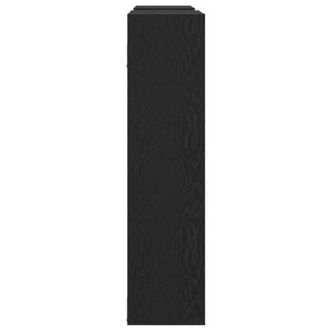 vidaXL Wall Shelf Black Oak 99x15x60 cm Engineered Wood