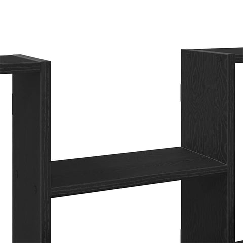 vidaXL Wall Shelf Black Oak 99x15x60 cm Engineered Wood