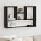 vidaXL Wall Shelf Black Oak 99x15x60 cm Engineered Wood