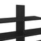 vidaXL Wall Shelf Black Oak 124.5x18x60.5 cm Engineered Wood