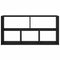 vidaXL Wall Shelf Black Oak 100x25x50 cm Engineered Wood