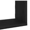 vidaXL Wall Shelves 3 pcs Black Oak 80x18x18 cm Engineered Wood