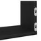 vidaXL Wall Shelves 3 pcs Black Oak 80x18x18 cm Engineered Wood