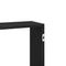 vidaXL Wall Shelf Black Oak 159x18x66 cm Engineered Wood