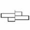 vidaXL Wall Shelf Black Oak 167.5x18x68 cm Engineered Wood