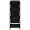 vidaXL Bar Table with Racks Black Oak 90x40x103.5 cm Engineered Wood