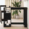 vidaXL Bar Table Black Oak 124 x 46 x 103.5 cm Engineered Wood