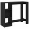 vidaXL Bar Table Black Oak 124 x 46 x 103.5 cm Engineered Wood