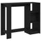 vidaXL Bar Table Black Oak 124 x 46 x 103.5 cm Engineered Wood