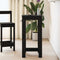 vidaXL Bar Table Black Oak 51 x 50 x 103.5 cm Engineered Wood