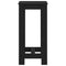 vidaXL Bar Table Black Oak 51 x 50 x 103.5 cm Engineered Wood