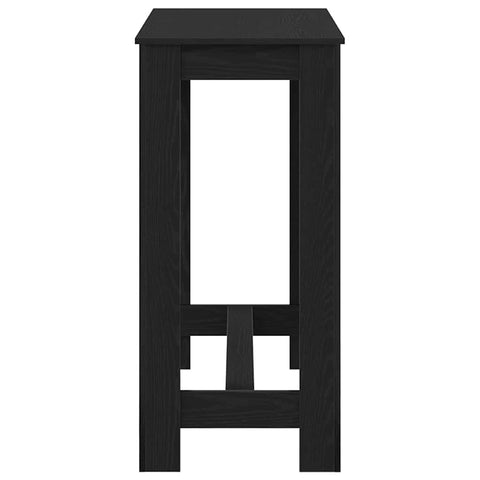 vidaXL Bar Table Black Oak 102 x 50 x 103.5 cm Engineered Wood