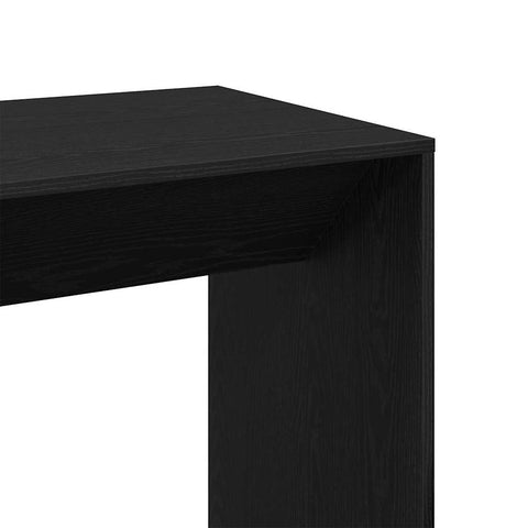 vidaXL Bar Table Black Oak 51 x 50 x 103.5 cm Engineered Wood