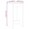 vidaXL Bar Table Black Oak 51 x 50 x 103.5 cm Engineered Wood
