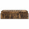 vidaXL Storage Bed Frame Smoked oak 90 x 200 cm Engineered wood