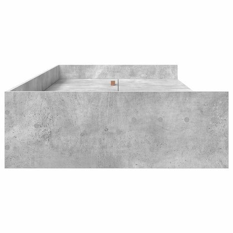 Storage Bed Frame Concrete Grey 90 x 200 cm Engineered wood