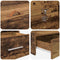 vidaXL Storage Bed Frame with Drawer with Headboard with Storage Old wood 120 x 200 cm Wood