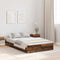 vidaXL Storage Bed Frame with Drawer with Headboard with Storage Old wood 120 x 200 cm Wood