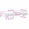 vidaXL Storage Bed Frame with Drawer with Headboard with Storage Old wood 120 x 200 cm Wood