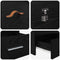 vidaXL Storage Bed Frame with Drawer Black oak 120 x 190 cm Melamine