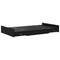 vidaXL Storage Bed Frame with Drawer Black oak 120 x 190 cm Melamine