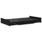 vidaXL Storage Bed Frame with Drawer Black oak 120 x 190 cm Melamine