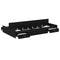 vidaXL Storage Bed Frame with Drawer Black oak 120 x 190 cm Melamine