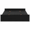 vidaXL Storage Bed Frame with Drawer Black oak 120 x 190 cm Melamine