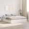 vidaXL Storage Bed Frame with Storage White 180 x 200 cm Wood