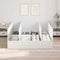 vidaXL Storage Bed Frame with Storage White 180 x 200 cm Wood
