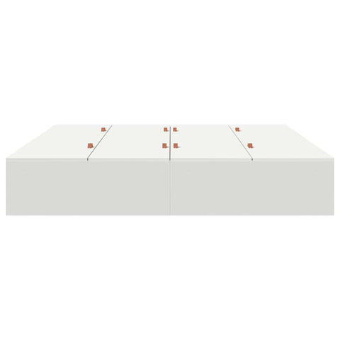 vidaXL Storage Bed Frame with Storage White 180 x 200 cm Wood