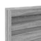 vidaXL Storage Headboard with Shelf Grey sonoma 90 cm Engineered wood