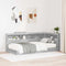 vidaXL Storage Headboard with Shelf Grey sonoma 90 cm Engineered wood