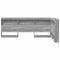 vidaXL Storage Headboard with Shelf Grey sonoma 90 cm Engineered wood