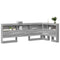 vidaXL Storage Headboard with Shelf Grey sonoma 90 cm Engineered wood