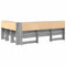 vidaXL Storage Headboard with Shelf Grey sonoma 140 cm Engineered wood