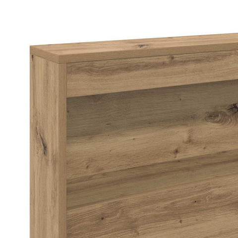 vidaXL Storage Headboard with Shelf Artisan oak 140 cm Engineered wood
