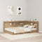 vidaXL Storage Headboard with Shelf Artisan oak 140 cm Engineered wood