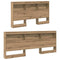 vidaXL Storage Headboard with Shelf Artisan oak 140 cm Engineered wood