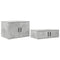 vidaXL Storage Bed Frame with Drawer Concrete Grey 244 x 118 x 53.5 cm