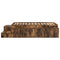 vidaXL Storage Bed Frame with Drawer Smoked Oak 244 x 118 x 53.5 cm