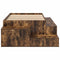 vidaXL Storage Bed Frame with Drawer Smoked Oak 244 x 118 x 53.5 cm