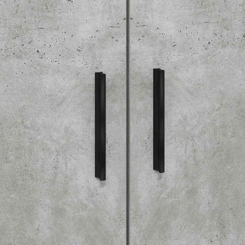 vidaXL Storage Bed Frame with Drawer Concrete Grey 234 x 118 x 53.5 cm