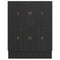 vidaXL Storage Bed Frame Black Oak 200x200 cm