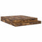 vidaXL Storage Bed Frame Smoked Oak 200x200 cm
