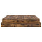 vidaXL Storage Bed Frame Smoked Oak 200x200 cm
