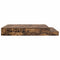vidaXL Storage Bed Frame Smoked Oak 200x200 cm